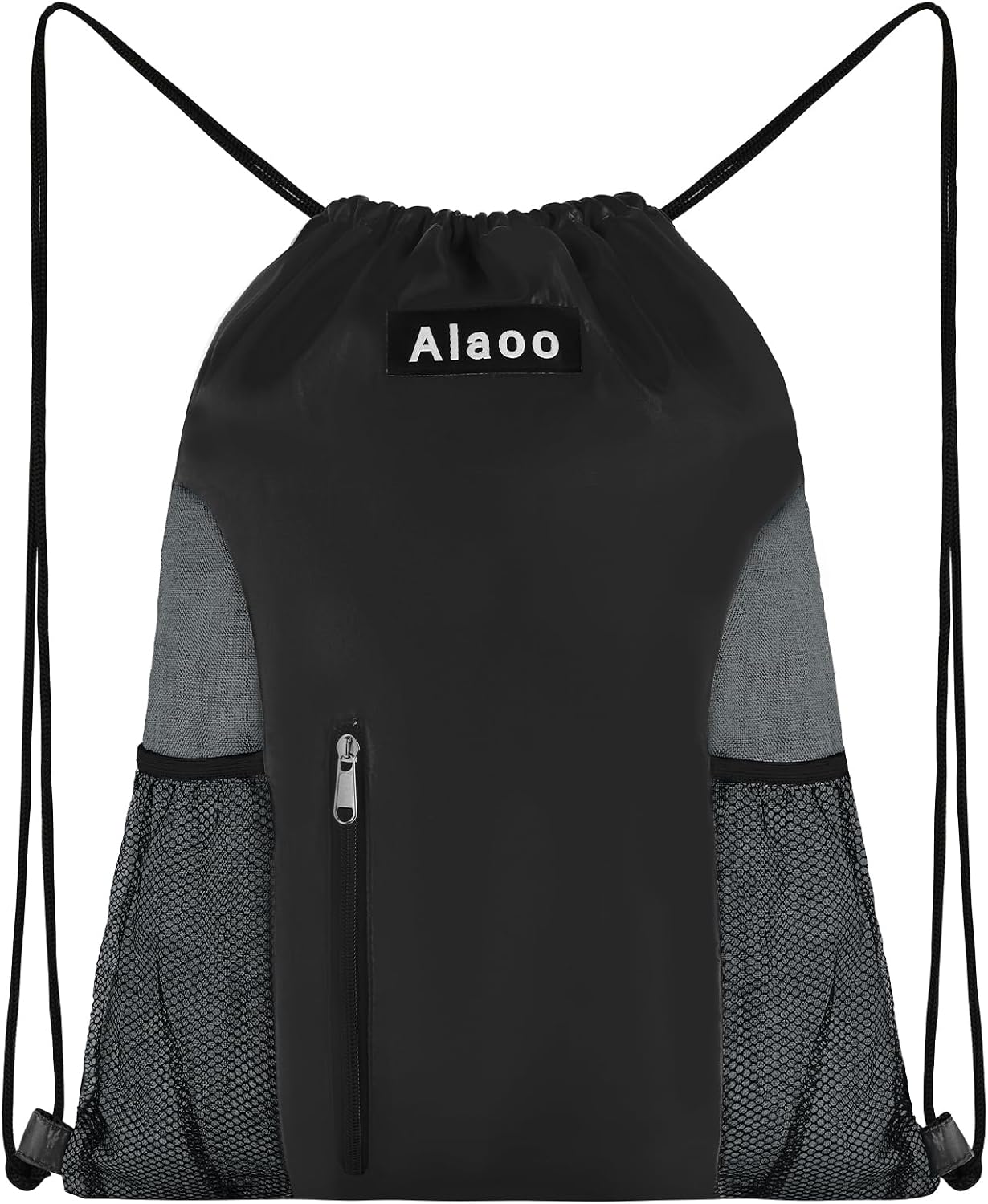 Sac de sport à cordon: pour femme, pour homme, pliable, format léger, noir