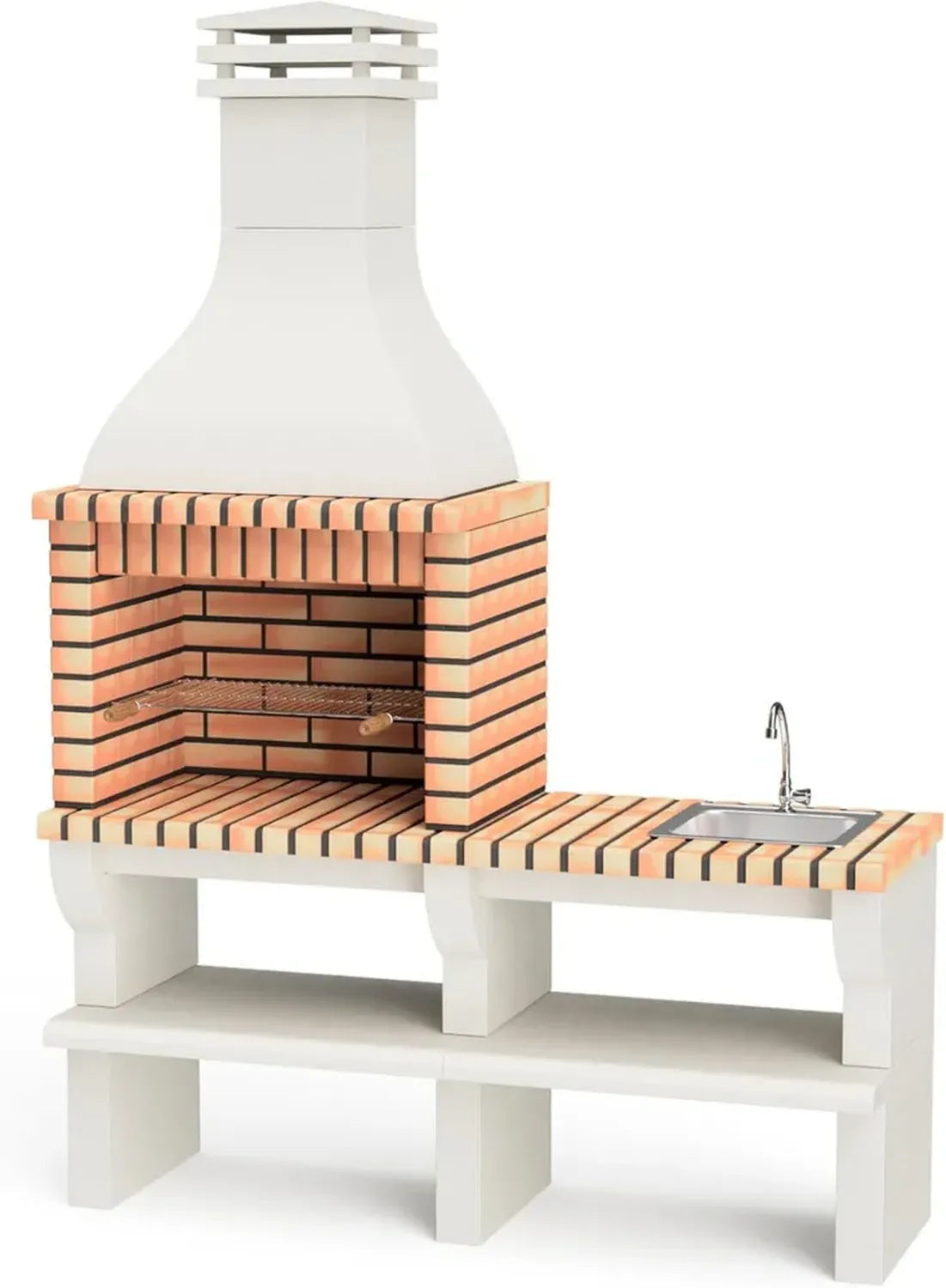 Barbecue en béton réfractaire Nevada Plus XL avec évier pour jardin
